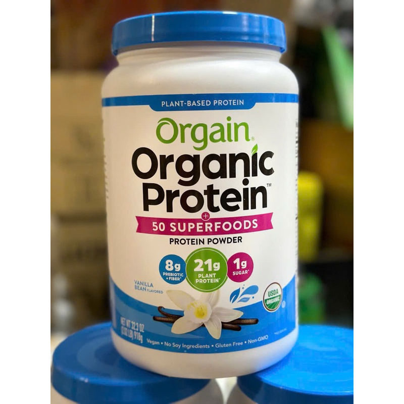 Orgain - Organic Protein Vani (Bột Protein Thực Vật 918g