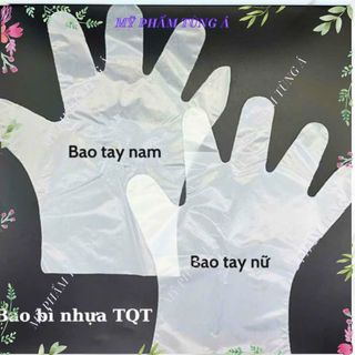 💥SĨ LẺ💥Găng Tay-Bao Tay Ni Lông Xốp HDPE 100g – Dai Chắc, Không Thấm Nước