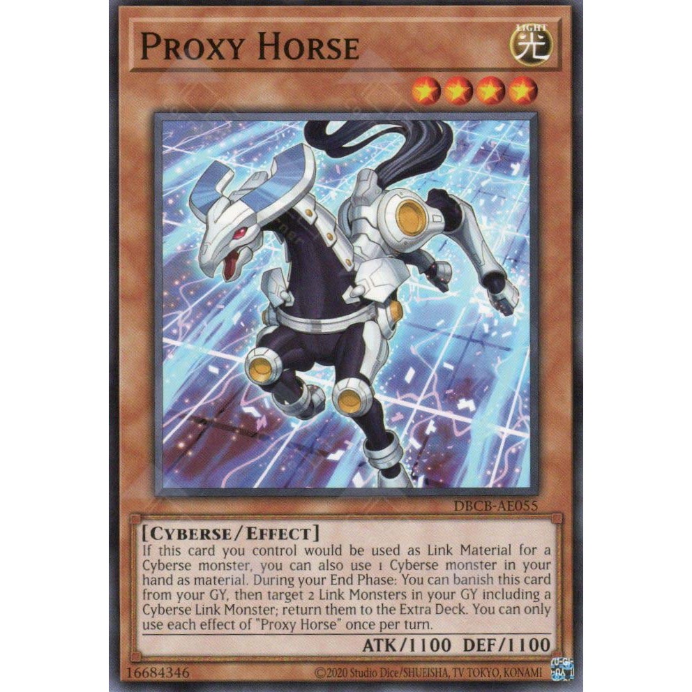 [KW2 Yugioh] [EN-AE] Thẻ DBCB-AE055 Proxy Horse – Common