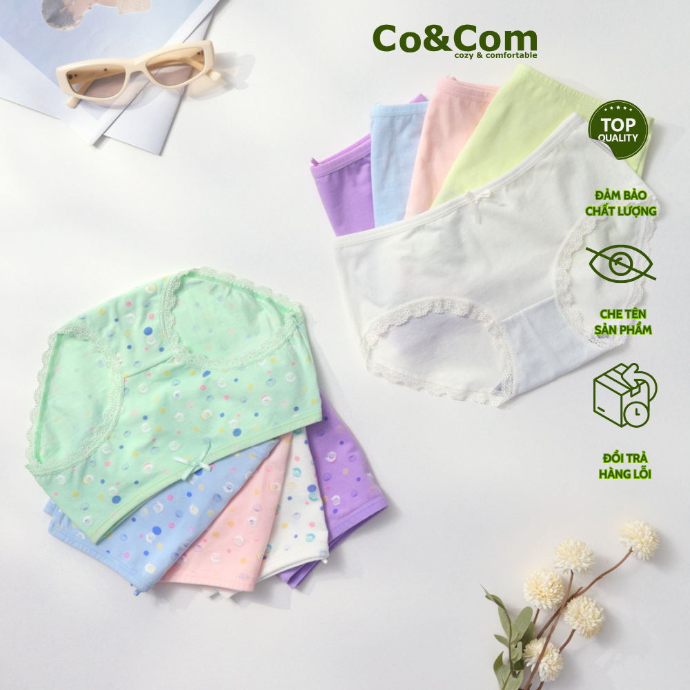 Quần lót học sinh bé gái cotton có size lớn CoandCom NO158-2