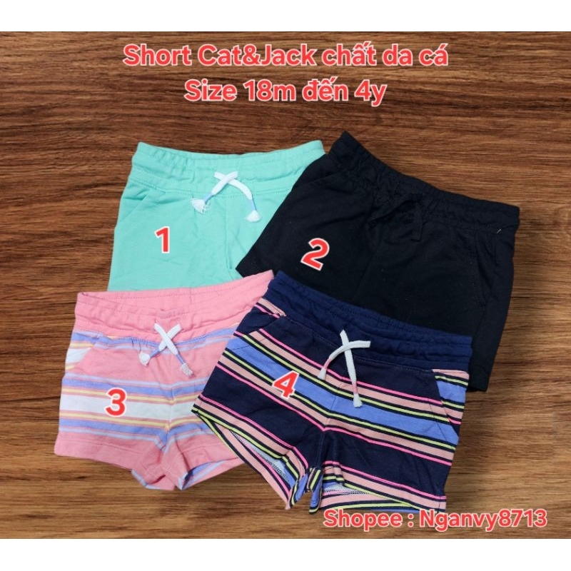 Quần short bé gái xuất dư ( Size 18m đến 4y )
