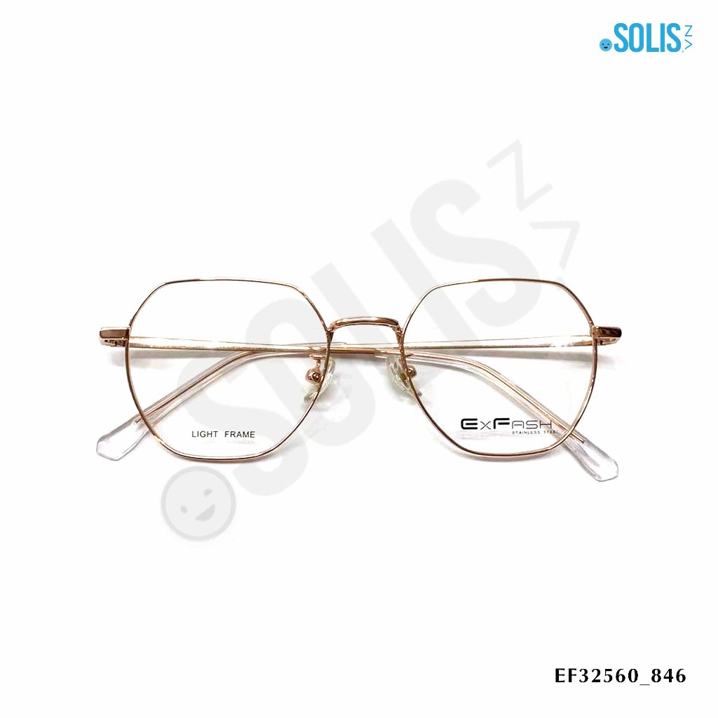 Gọng kính KL hiệu Exfash EF32560 - GỌNG KÍNH KIM LOẠI EXFASH EF32560 KÍCH THƯỚC  50-18-143