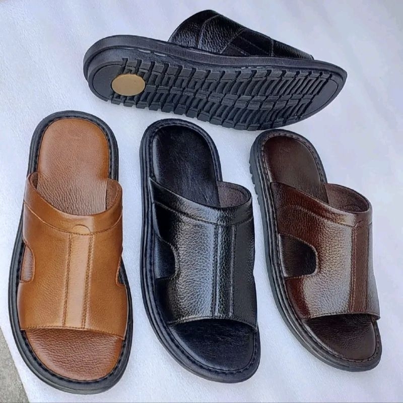 dép da trung tuổi .chất da mềm .da bò thật