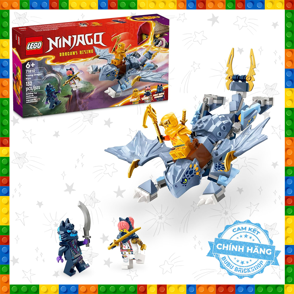 Lego Ninjago 71810 - Young Dragon Riyu - Bộ xếp hình Lego Rồng con Riyu