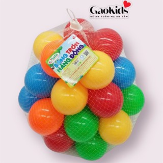 Túi combo 200 quả bóng 5.5 cm/ 100 quả bóng 7.5 cm nhựa mềm cho bé - Banh nhựa an toàn cho nhà banh.