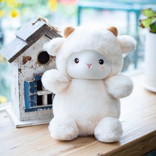  Gấu bông cừu trắng Siêu dễ thương Búp bê cừu lông mềm Thú Nhồi Bông Hình Gấu Dễ Thương Cho Bé Gái 