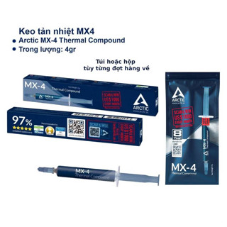 Keo Tản Nhiệt CPU MX4, MX5, MX6 4g, 8g, 20gram Tản Nhiệt tốt cho Cpu máy tính, Laptop tại ARIGATO.PC