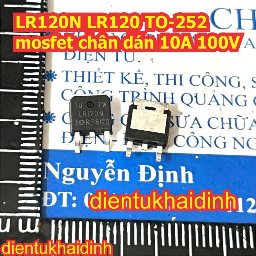 10 con LR120N LR120 TO-252 mosfet chân dán 10A 100V kde9621