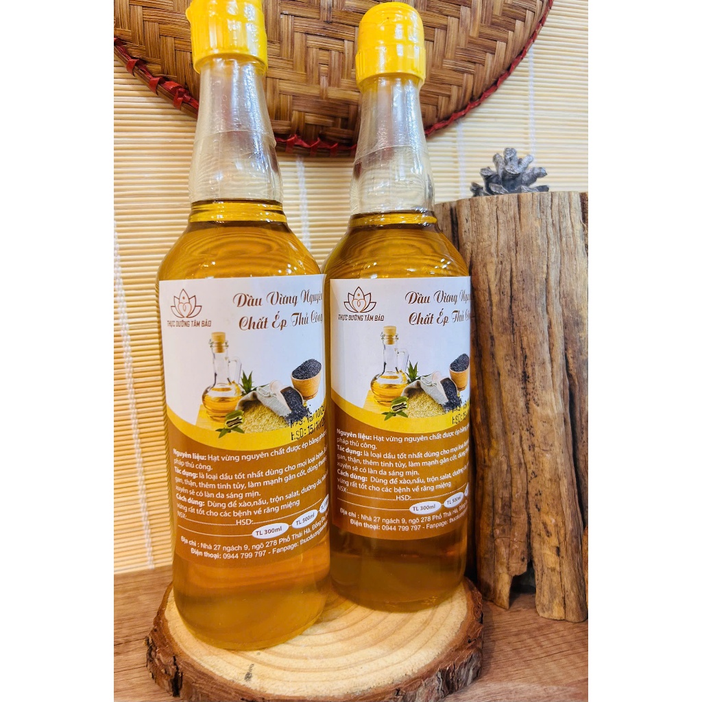 Dầu vừng ( mè ) nguyên chất ép thủ công 300ml - 500ml