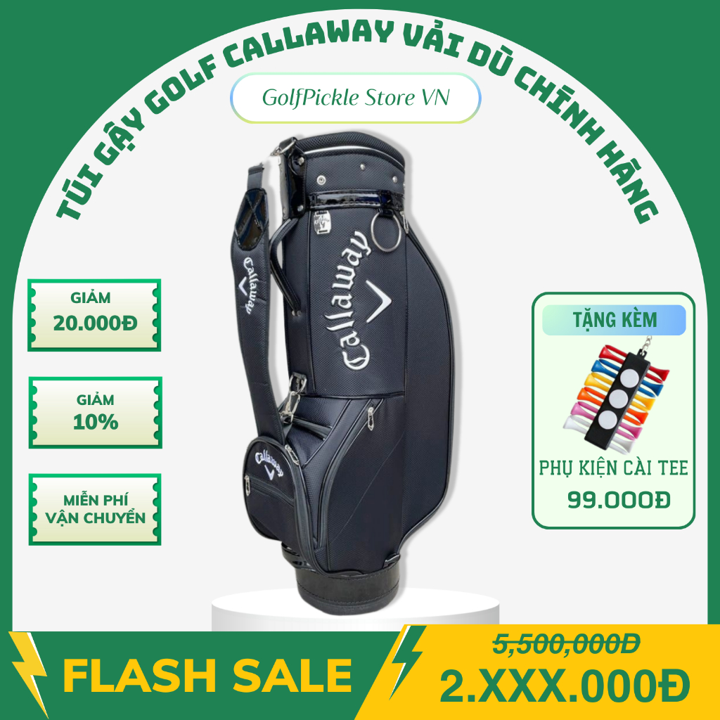 TÚI ĐỰNG GẬY GOLF CALLAWAY – TẶNG KÈM PHỤ KIỆN