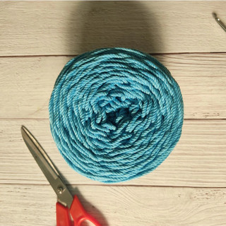 Dây làm macrame màu xanh cổ vịt 5mm, 3mm