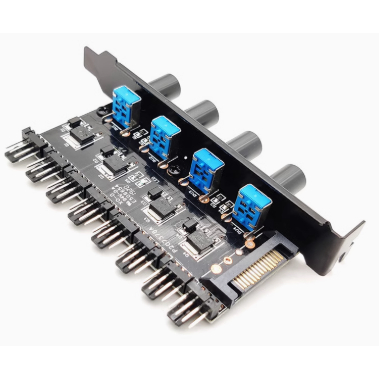 hub điều tốc fan pc, bộ điều tốc fan mây tính có gắn chắn pci,bộ chiết áp fan