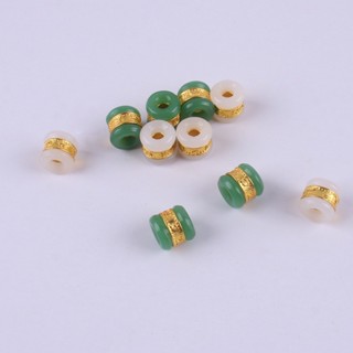  1-5 viên Lu thống phong thủy  dát vàng xỏ vòng tay - vòng cổ - mặt dây chuyền 