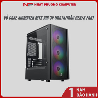 Vỏ case XIGMATEK MYX AIR 3F (mATX/Màu đen/3 fan)