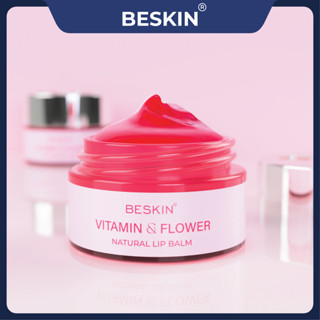  SON DƯỠNG MÔI BESKIN "VITAMIN & FLOWER NATURAL LIP BALM - HONEY & PINEAPPLE NATURAL LIP BALM" - Thương Hiệu: Beskin 