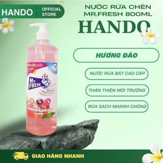 Nước rửa bát Mr.Fresh hương đào chai 800ml