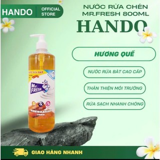 Nước rửa bát Mr.Fresh hương đào chai 800ml
