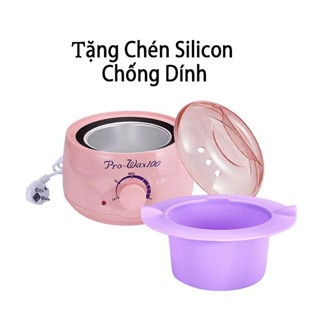  Nồi nấu sáp wax lông máy nấu sáp triệt lông tại nhà PRO100   Tặng chén silicon chống dính   