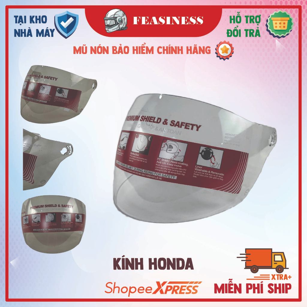 Kính Mũ Nón Bảo Hiểm Honda Chính Hãng Honda