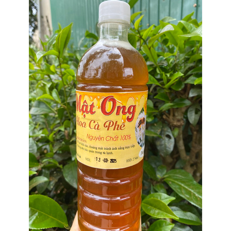 Mật ong nguyên chất 100% hoa cà phê chai 1 lit