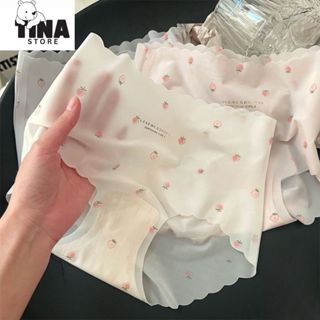  Combo 10 Quần Lót Nữ Su Lụa Thạch Băng Siêu Tàng Hoạ Tiết Dâu Xinh Xắn yuki store 619 