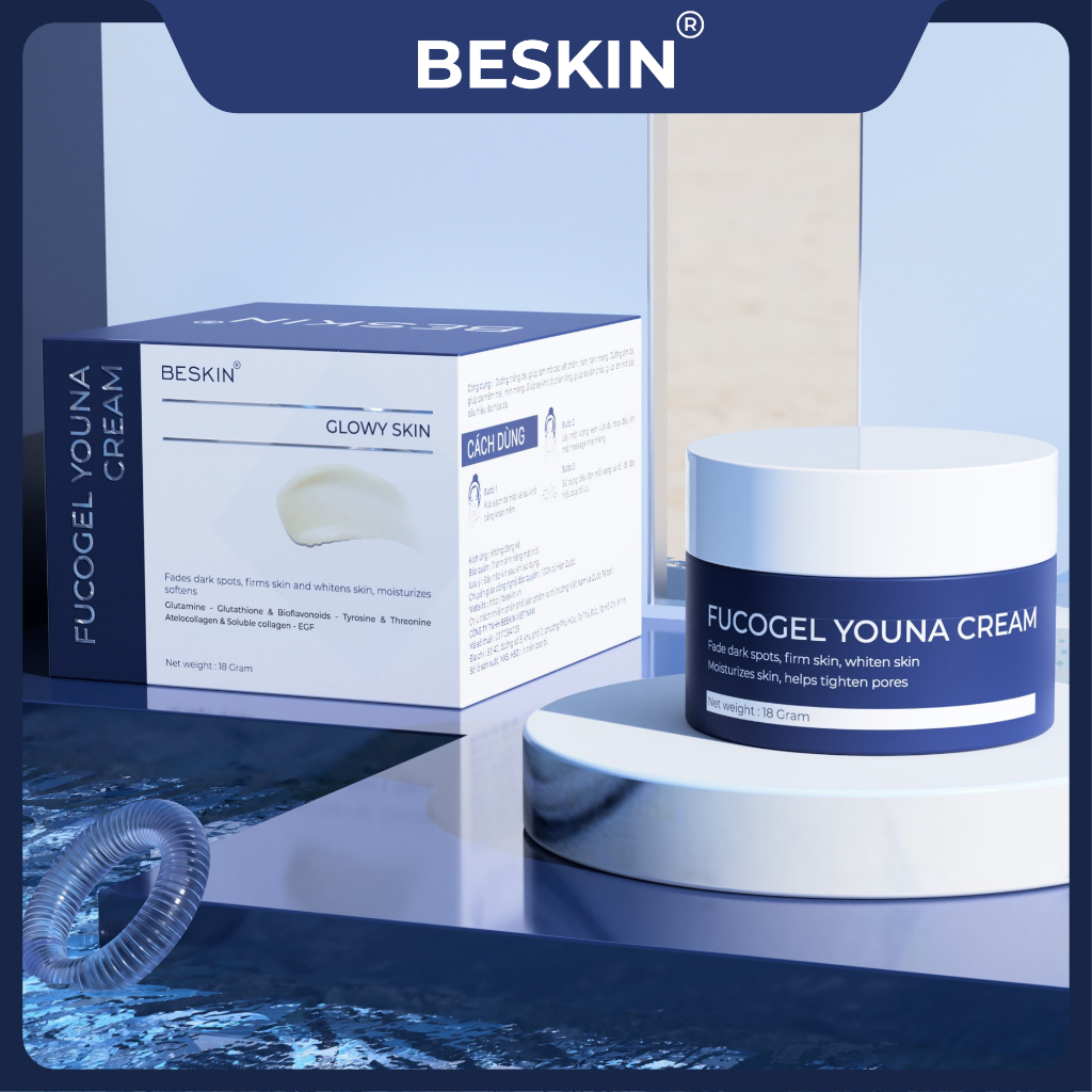 KEM FACE ĐA CHỨC NĂNG BESKIN "FUCOGEL YOUNA CREAM"-  Dung Tích: 21ml - Thương Hiệu Beskin