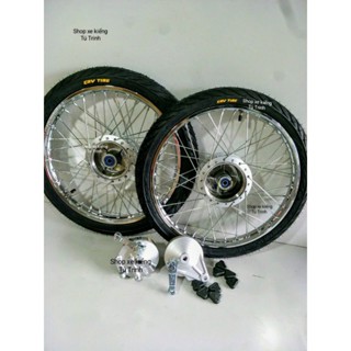 CẶP BÁNH CĂM WAVE DREAM TRƯỚC SAU ĐÙM  NIỀN SẮT UNION 1.2 1.4 ĐÙM ZIN 99% VỎ CRV 60.70 COMPO  ĐẦY ĐỦ Y NHƯ HÌNH