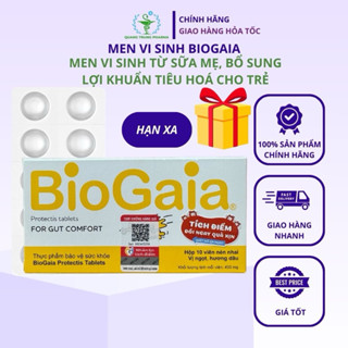 Men vi sinh BioGaia Protectis Dạng viên cải thiện hệ tiêu hóa Thụy Điển hộp 10 viên 