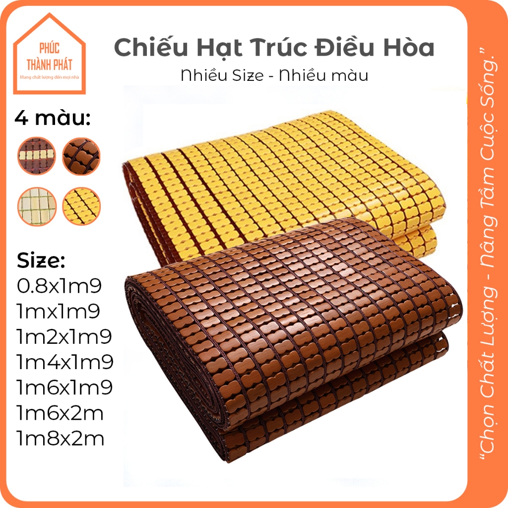 Chiếu Điều Hòa Tre Trúc Thiên Nhiên Thoáng Mát KHÔNG VIỀN Nhiều Size 1M 1M2 1M4 1M6 1M8 2M Hàng Xưởn