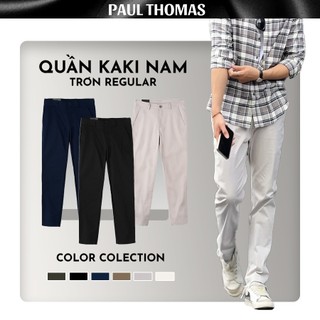  Quần Dài Kaki Nam PAUL THOMAS Trơn Regular 6 Màu Cao Cấp  Co Giãn Thấm Hút Mồ Hôi Tốt 