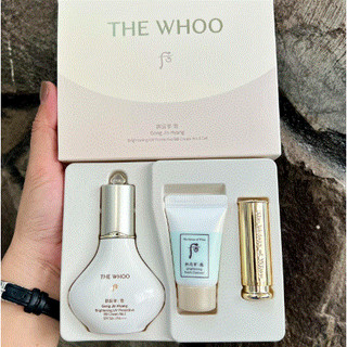 Bộ Kem Nền Whoo Gongjinhyang Seol Brightening UV Protective BB Cream No.1 Set - Trang Điểm, Chống Nắng