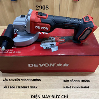 Máy mài góc dùng pin DEVON 20V 2908 chính hãng