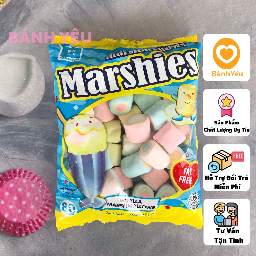 Kẹo xốp Vanilla Marshmallow 80g - BK21