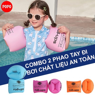 Phao bơi POPO cho bé từ 3 tuổi và người lớn an toàn ngăn nước, sử dụng được cả khi đi biển