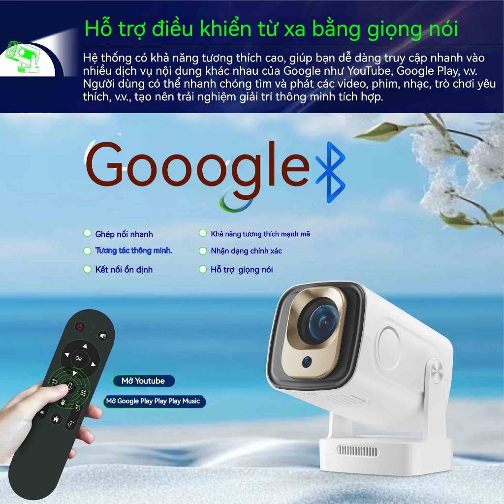Máy chiếu mini HY260pro Tự động lấy nét Android 11 Full HD 1080P 4K WiFi 2,4/5G Hỗ trợ giọng nói Kết nối điện thoại ipd | BigBuy360 - bigbuy360.vn