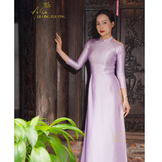 Áo Dài trơn truyền thống Áo Dài Hương Phượng lụa Ruby cao cấp bóng mặc sang trọng