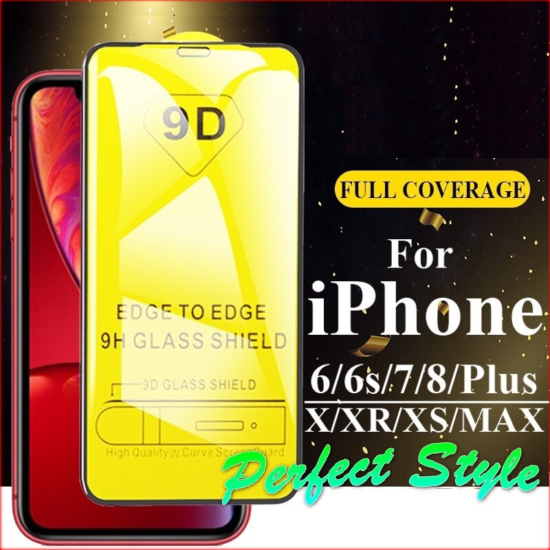 Kính Cường Lực iphone Full Màn Cho Ip 17 air 6 6s 6Plus 7plus 8Plus X xs max  xr 11pro 11 12 pro max 13 14 15 16 plus
