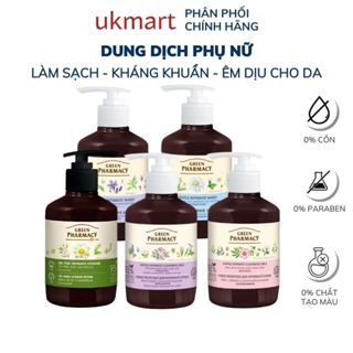 Dung Dịch Vệ Sinh Phụ Nữ Làm Dịu Da, Giúp chống Khuẩn, Cân Bằng Độ pH Zelenaya Apteka 150ml - 370ml