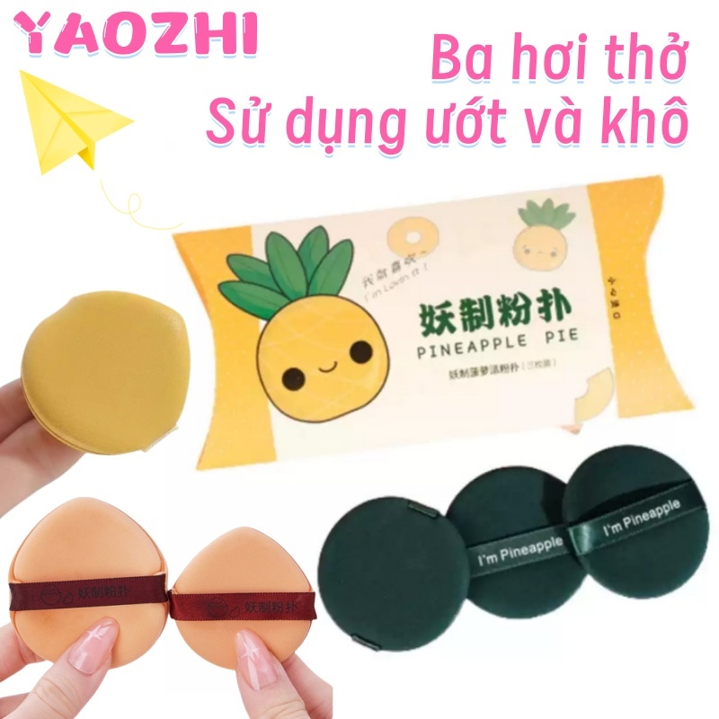 Bông phấn YAOZHI Ba hơi thở Miếng bọt biển trang điểm đặc biệt Sử dụng ướt và khô