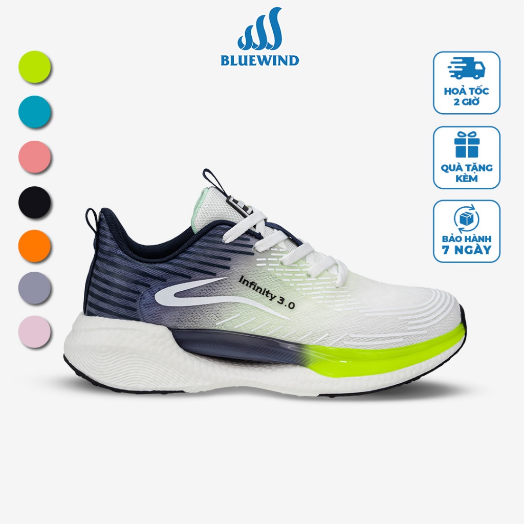Giày Thể Thao Nam Nữ BLUEWIND Infinity 3.0 Siêu Nhẹ Êm Chân, Thoáng Khí Phù Hợp Chạy Bộ, Tập Gym 68299