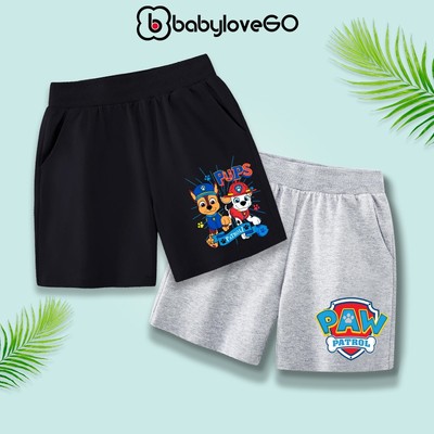 Quần đùi bé trai BabyloveGO quần thun cộc in hình hoạt hình cho bé 10-40kg