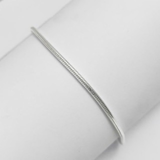 Lắc tay bạc nam Laura vòng tay nữ sợi mì thuôn trơn cá tính LJS0464L Laura Jewelry