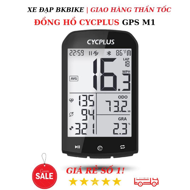 Đồng Hồ Xe Đạp CYCPLUS M1 • GPS