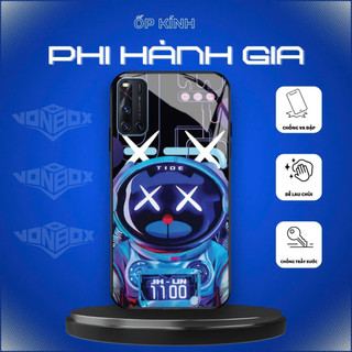 Ốp Lưng VIVO V19  Ốp kính bóng cao cấp Phi Hành Gia
