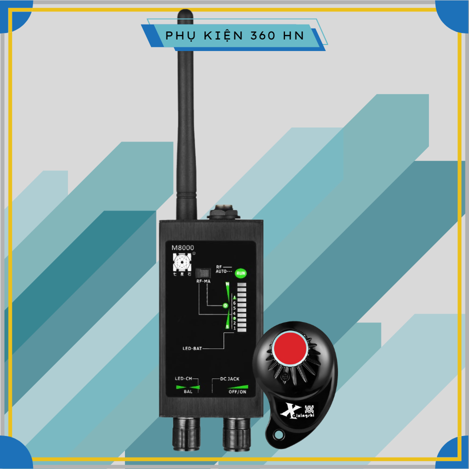 Máy Dò Thiết Bị Định Vị, Camera, Thiết Bị Wifi, Sóng 3G/4G/5G Detector M8000