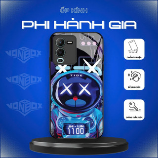 Ốp Lưng VIVO V25 PRO 5G Ốp kính bóng cao cấp Phi Hành Gia