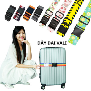 Dây đai vali không có khóa số chống trộm, chống thất lạc hành lý khi đi du lịch