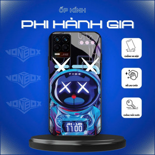 Ốp Lưng REALME 8, REALME 8 PRO Ốp kính bóng cao cấp Phi Hành Gia