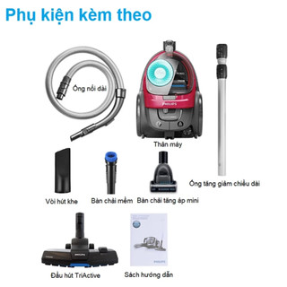 MÁY HÚT BỤI PHILIPS POWERPRO ACTIVE FC8632 ,BẢO HÀNH 24 THÁNG