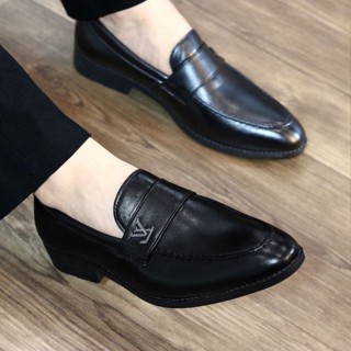 Giày lười nam boy phố giá rẻ đế cao su mềm có khâu, Giầy tây nam công sở thiết kế đơn giản dễ phối đồ RUNO G25